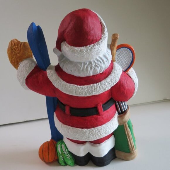 Santa Claus Sports Christmas Ceramic Hand painted - Picture 4 of 11